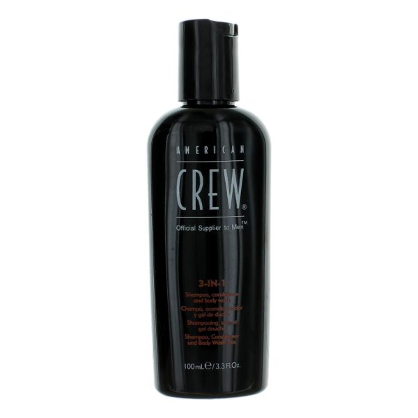 American Crew 3-In-1 by American Crew, 3.3oz Shampoo, Conditioner, and Body Wash