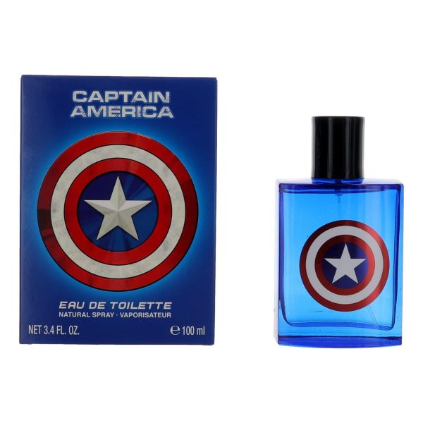 Captain America by Marvel, 3.4 oz EDT Spray for Men