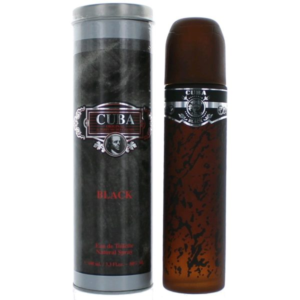 Cuba Black by Cuba, 3.3 oz EDT Spray for Men