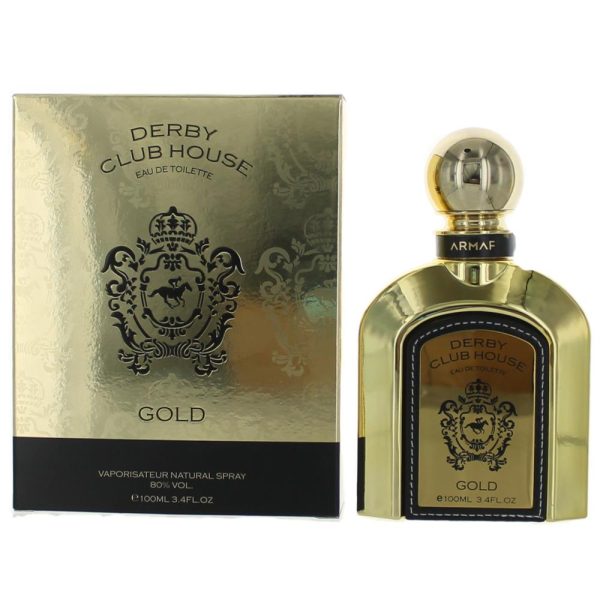 Derby Club House Gold by Armaf, 3.4 oz EDT Spray For Men