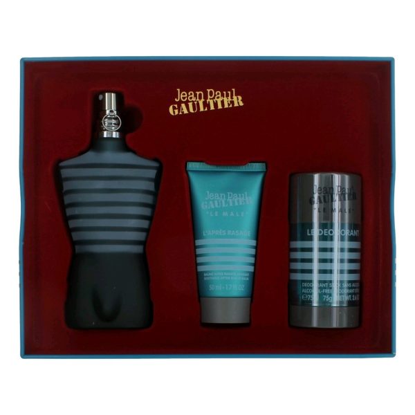 Jean Paul Gaultier Le Male by JPG, 3 Piece Gift Set for