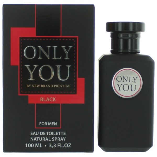 Only You Black by New Brand, 3.3 oz EDT Spray for Men