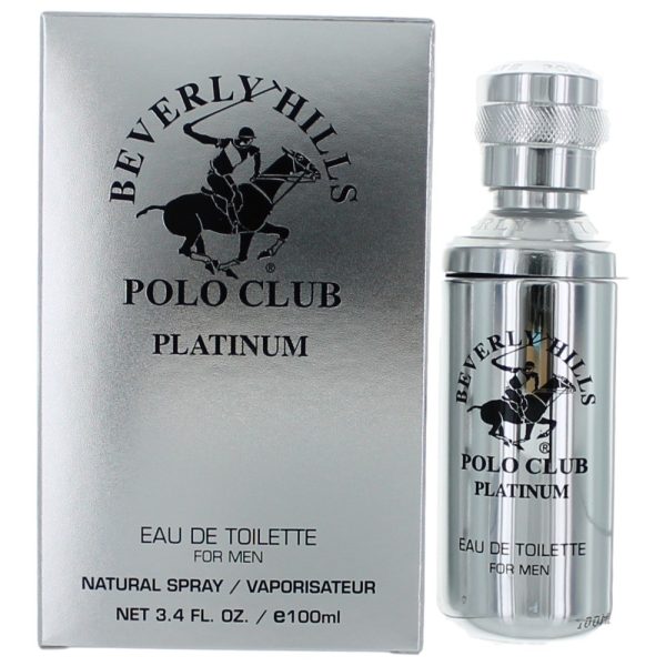 BHPC Platinum by Beverly Hills Polo Club, 3.4 oz EDT Spray for Men