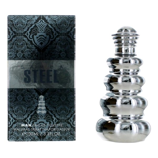 Samba Steel by Perfumer's Workshop, 3.3 oz Eau De Toillete Spray men