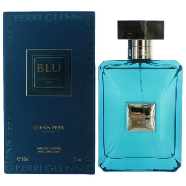 Blu Unbelievable by Glenn Perri, 3 oz EDT Spray for Men