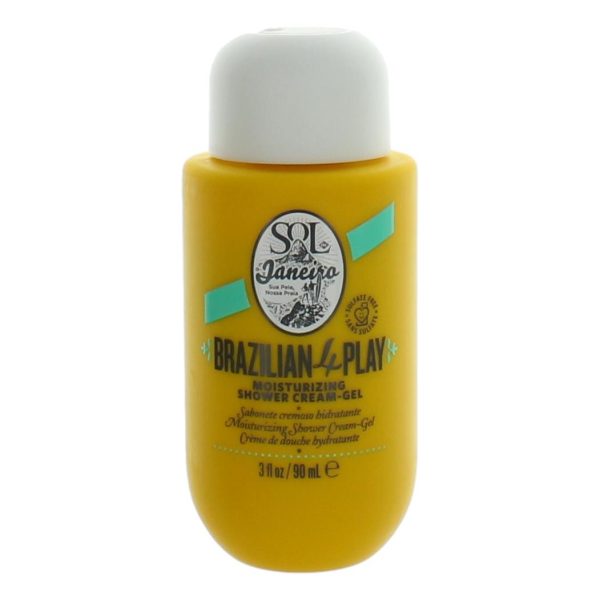 Brazilian 4 Play Moisturizing Shower Cream-Gel by Sol De Janeiro, 3oz Shower Gel