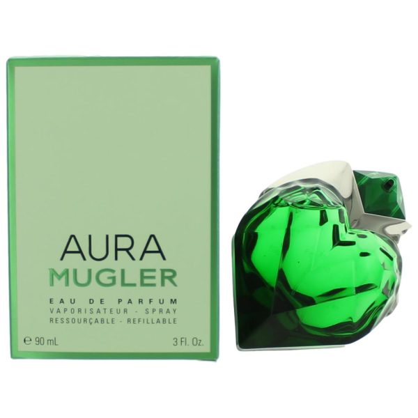 Aura Mugler by Thierry Mugler, 3 oz EDP Refillable Spray for Women