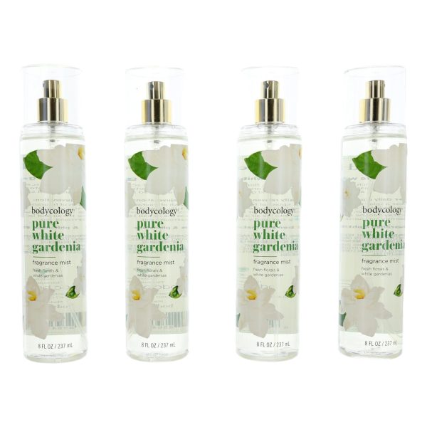 Pure White Gardenia by Bodycology, 4 Pack 8 oz Fragrance Mist women