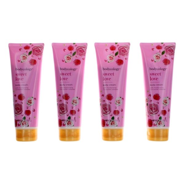 Sweet Love by Bodycology, 4 Pack 8 oz Moisturizing Body Cream women