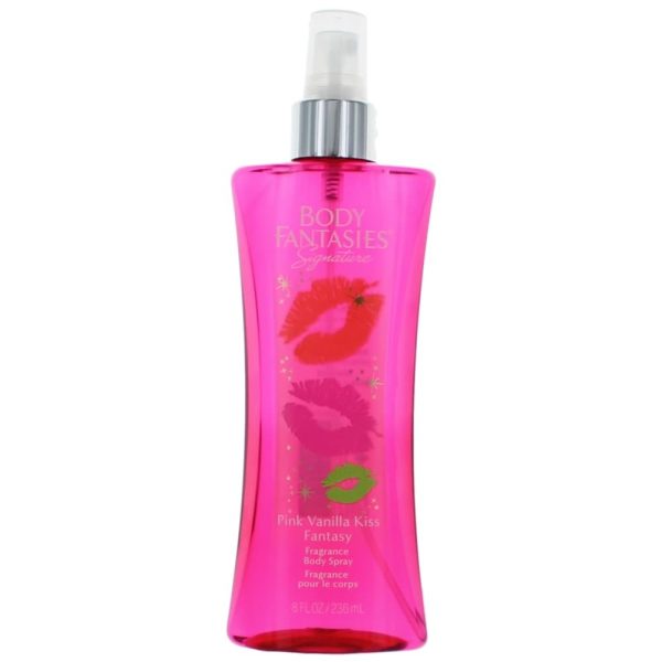 Pink Vanilla Kiss Fantasy by Body Fantasies, 8oz Fragrance Body Spray women