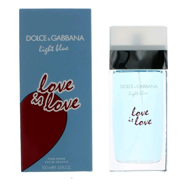 Light Blue Love is Love by Dolce & Gabbana, 3.4 oz EDT Spray for Women