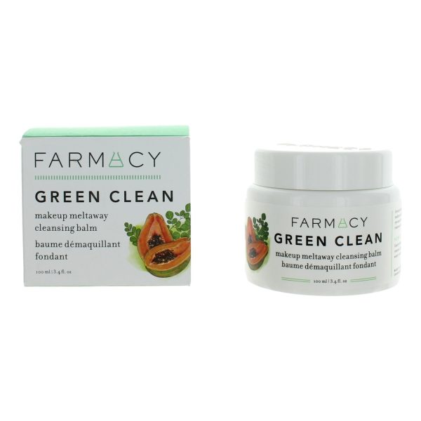 Farmacy Green Clean by Farmacy, 3.4oz Makeup Meltaway Cleansing Balm .