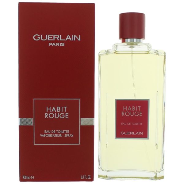 Habit Rouge by Guerlain, 6.7 oz EDT Spray for Men