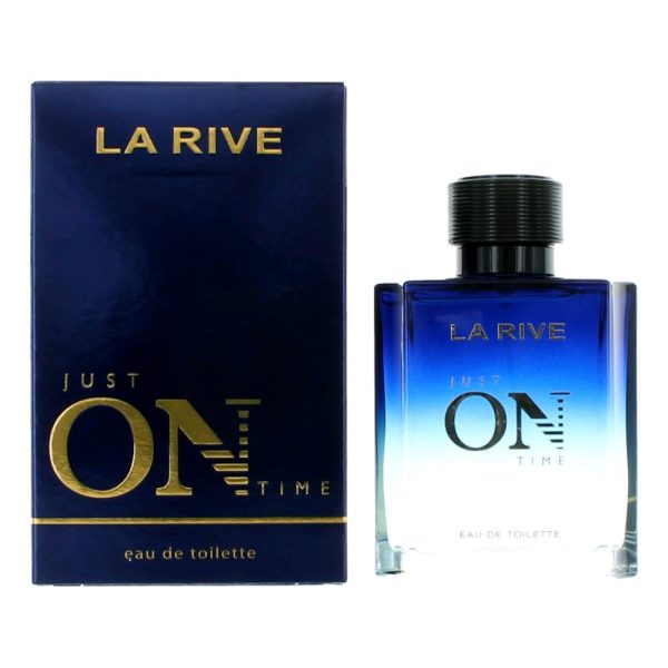 Just On Time by La Rive, 3.4 oz EDT Spray for Men