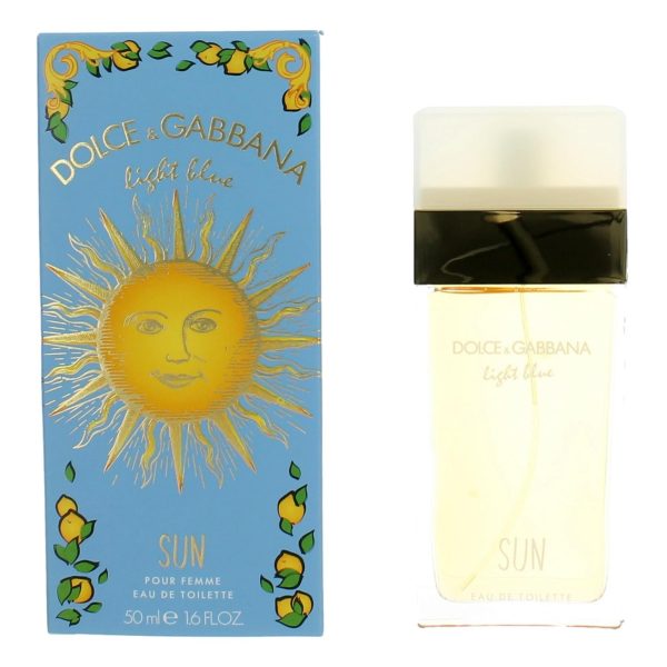 Light Blue Sun by Dolce & Gabbana, 1.6 oz EDT Spray for Women