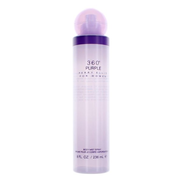 Perry Ellis 360 Purple by Perry Ellis, 8 oz Body Mist Spray for Women