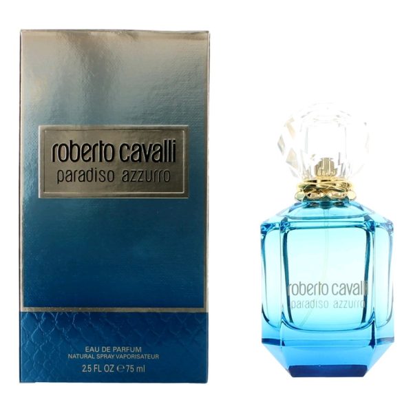 Roberto Cavalli Paradiso Azzurro by Roberto Cavalli, 2.5oz EDP Spray women.