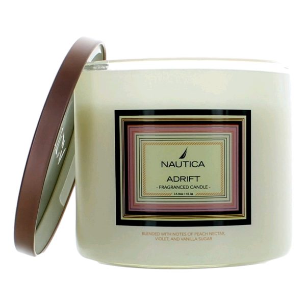 Nautica 14.5 oz Soy Wax Blend 3 Wick Candle - Adrift