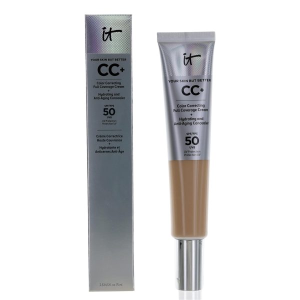 It Cosmetics CC Cream Full Coverage Cream by It Cosmetics, 2.53 oz Color Correcting Foundation SPF 50- Light