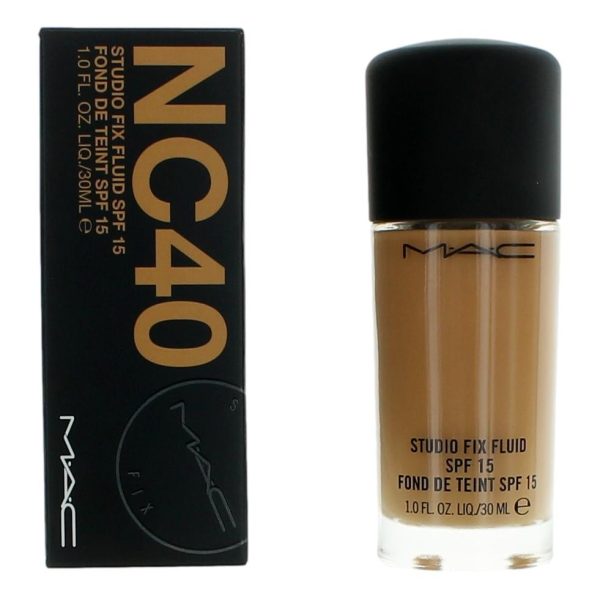 MAC Studio Fix Fluid by MAC, 1 oz Foundation SPF15 - NC40