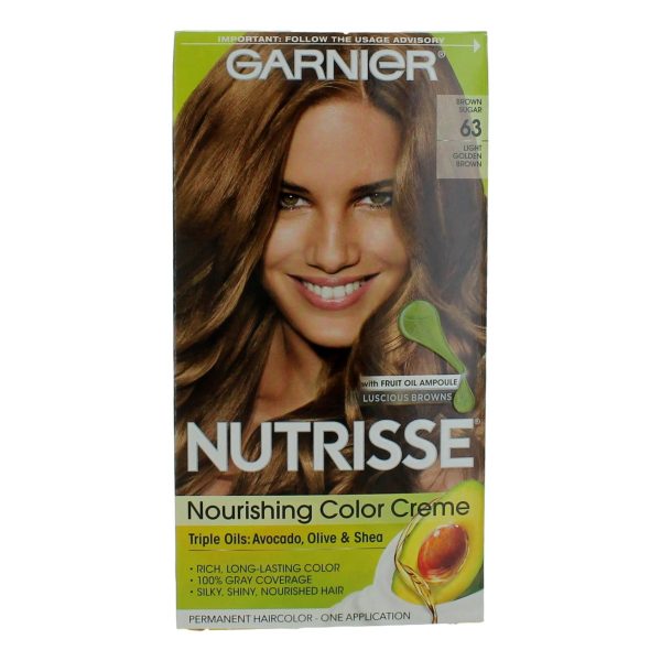 Garnier Hair Color Nutrisse Coloring Creme by Garnier, Hair Color- Brown Sugar 63