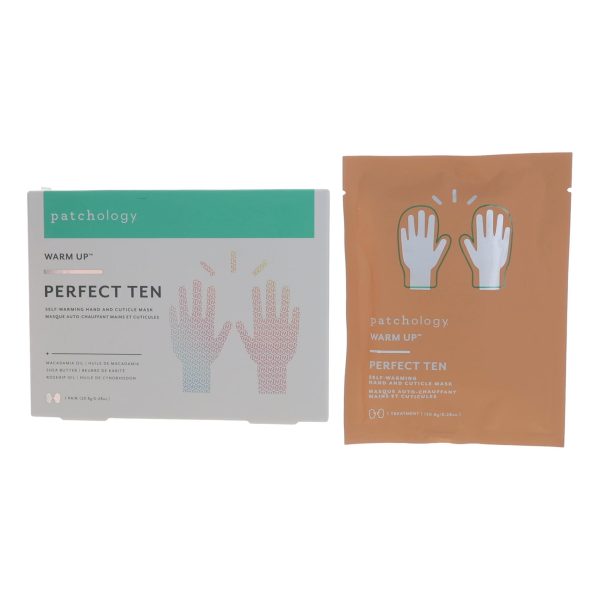 Patchology Warm Up Perfect Ten, Self Warming Hand and Cuticle Mask- 1 Sheet