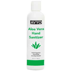 AVYO Aloe Vera Hand Sanitizer Fresh Fragrance Fast Drying 62% Ethyl Alcohol 8.0 oz