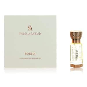 Rose 01 by Swiss Arabian, .4 oz Perfume Oil for Unisex